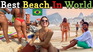 Copacabana Beach 🏖️ Rio De Janeiro Brazil 🇧🇷 [upl. by Teriann459]