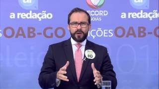 DEBATE ELEIÇÕES OAB 2015  RECORD GOIAS [upl. by Burnett]