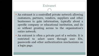 Extranet what is extranet extranet definition how extranet works extranet benefits of extranet [upl. by Aicenaj208]