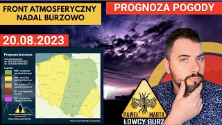 Wędrówka frontu Burze możliwe po południu i wieczorem Gorąco Prognozapogody 2008 [upl. by Thorner]