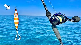 Fishing JIGS 100 DEEP in the GULF of MEXICO all ALONE [upl. by Raye]