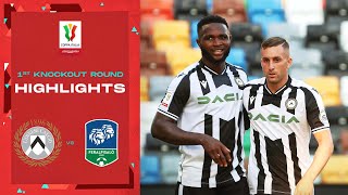 Udinese 21 FeralpiSalò  Goals and Highlights 1st Knockout Round  Coppa Italia Frecciarossa 2223 [upl. by Bayly]