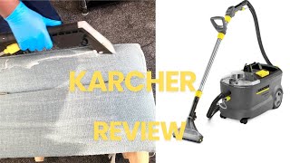 HOW TO USE THE KARCHER PUZZI 101 CARPET UPHOLSTERY CLEANER  KARCHER REVIEW [upl. by Fesuoy]