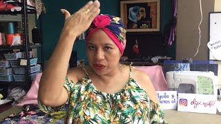 COMO HACER UN TURBANTE PARA MUJER MUY FÁCIL  HOW TO MAKE A TURBAN EASY [upl. by Aniled]