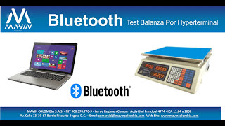 Balanza HY 918 Bluetooth Test por Hyperterminal [upl. by Eninotna376]