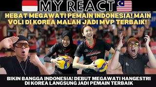 HEBAT MEGAWATI PEMAIN INDONESIA MAIN TEAM VOLI DI KOREA MALAH JADI MVP TERBAIK [upl. by Dorian527]