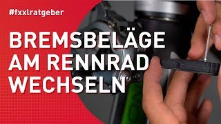 Bremsbeläge am Rennrad wechseln  Anleitung zum einfachen Nachmachen [upl. by Gnes]