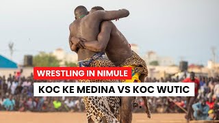 South Sudanese Wrestling In Nimule 2021  Koc Ke Medina Vs Koc Wutic [upl. by Drhacir471]