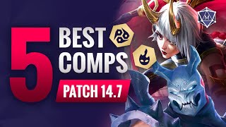 5 BEST Comps in TFT Patch 147B  Set 11 Teamfight Tactics Guide [upl. by Scutt]