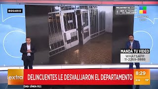 Rosario caliente así los delincuentes desvalijaron el departamento 🚨 [upl. by Lesley114]