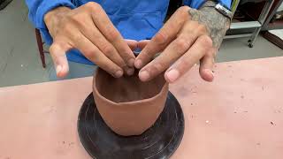 Making a stoneware pinch pot at Gum Tree Farm ASMR Video [upl. by Georgi240]