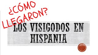 ¿Cómo llegaron los VISIGODOS a HISPANIA En 1 minuto o casi [upl. by Leshia]