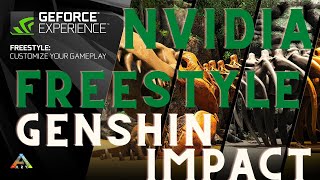 Genshin Impact улучшение графики NVIDIA Freestyle [upl. by Elnora]