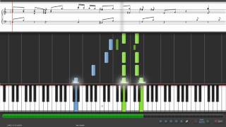 给我你的爱  Tank Synthesia Piano MIDI Music Sheets [upl. by Marmawke]