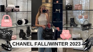 CHANEL 23K COLLECTION  CHANEL FALL WINTER 2023 BAGS SHOES ACCESSORIES RTW  Laine’s Reviews [upl. by Frodina]