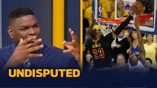 UNDISPUTED  Skip DESTROY LeBron on Iguodala block quotIm getting this expletivequot [upl. by Etnuad932]