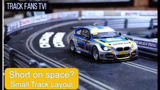 Track 87  Scalextric 2021 No Space at home Check out the Small Scalextric Track Layout [upl. by Thornie]