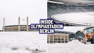 FULL SNOW IN BERLIN Inside Olympiastadion Berlin Home of Hertha BSC Capacity  74667 [upl. by Irehs867]