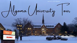 ALGOMA UNIVERSITY Campus Tour  Sault Ste Marie  Canada [upl. by Leirbma]