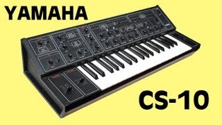 YAMAHA CS10 Analog Synthesizer 1977  HQ DEMO [upl. by Labotsirc]