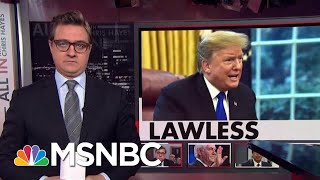 Presidential Lawlessness  All In  MSNBC [upl. by Airetak1]