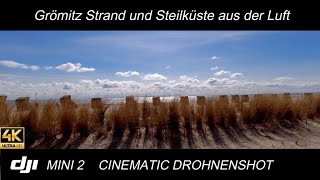 Grömitz Strand und Steilküste  cinematic Drohnenshot [upl. by Odlanor]