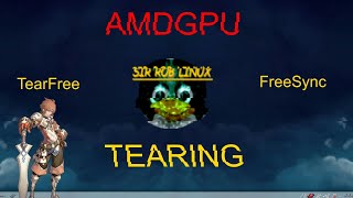 Tearing no Linux  driver Amdgpu  Veja O Vídeo para Intel  Deve Ajudar [upl. by Neehs]