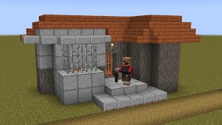 How to build a Minecraft Village WeaponsmithBlacksmith 2 114 savanna [upl. by Rexana]