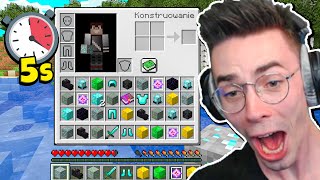 MINECRAFT ale DOSTAJE LOSOWY ITEM co 5 Sekund [upl. by Anasxor919]