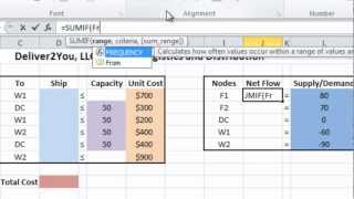 Management Science 101 Deliver2You Product Logistics and Distribution using Excel [upl. by Penland141]