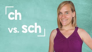 Learn how to pronounce the letters quotchquot and quotschquot in German  Lesson for Beginners  A1 with Jenny [upl. by Gregson]