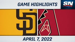 MLB Highlights  Padres vs Diamondbacks  Apr 7 2022 [upl. by Lohner]