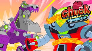 Chuck Chicken Power Up ⚡ Robots and machines 🔥 Superhero cartoons [upl. by Maryl390]