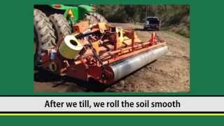 Planting Tall Fescue Seed with a Seedbed Preparer at SuperSods Hendersonville NC Sod Farm [upl. by Berneta]