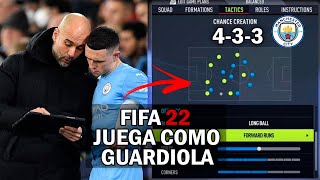 JUEGA COMO PEP GUARDIOLA EN FIFA 22 [upl. by Retloc184]