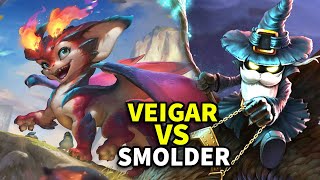 Veigar vs Smolder quem estaca mais  Mono Veigar Gameplay [upl. by Anhaj]