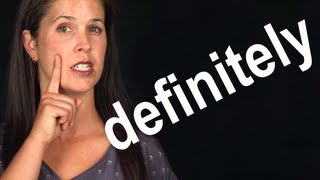 How to Pronounce DEFINITELY  American English  Word of the Week [upl. by Kohn]