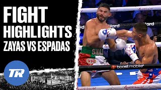 Xander Zayas Highlight Reel Knockout of Elias Espadas  FIGHT HIGHLIGHTS [upl. by Ellennej]