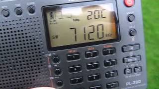 Radio Hargeisa 7120 kHz received in Germany on Tecsun PL380 [upl. by Kristian]