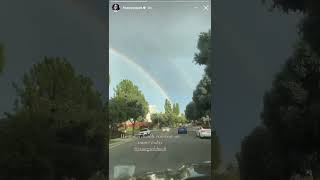 Lanas Instagram Stories About Seeing A Double Rainbow [upl. by Peti]