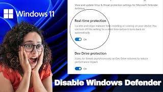 How to Disable Windows Defender in Windows 11 🔒🚫 Windows Defender When is Disabling Safe [upl. by Waldo]