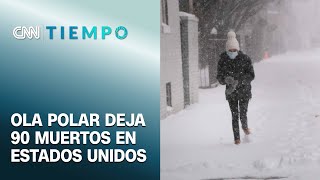 Estados Unidos Ola polar genera impactantes heladas en zonas no habituadas al frío  CNN Tiempo [upl. by Melvin]