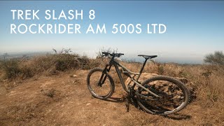 Testing New Bikes Rockrider AM500S and Trek Slash 8 [upl. by Dannie]