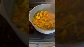 Cooking curried chicken Jamaican style [upl. by Genovera299]