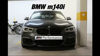 BMW m140i  Akrapovic exhaust [upl. by Maidel]