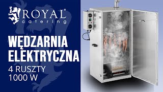 Wędzarnia elektryczna Royal Catering RCRO870  Prezentacja produktu [upl. by Hendry]