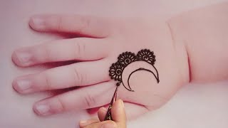 Chand Mehndi Design For Baby Girl  Eid Special Baby Mehndi Design  Bacchon Ki Mehandi EasyMehndi [upl. by Aicemed]