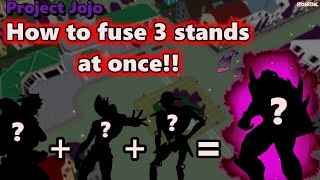 SECRET FUSION How to get a stand with 2 sub fusions  Project JoJo PJJ  ROBLOX [upl. by Ytsenoh]