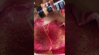 Add steak seasoning foodie steak dinner shortirl [upl. by Oneal470]