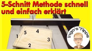 5 Schnitt Methode einfach erklärt zum Nachmachen Queranschlag einstellen IngosTipps [upl. by Eitsirk360]